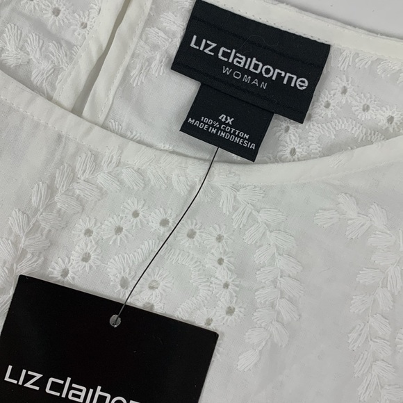 Liz Claiborne white top - Picture 5 of 9